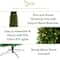 11ft. Pre-Lit Slim Green Mountain Pine Artificial Christmas Tree, Clear LED Lights